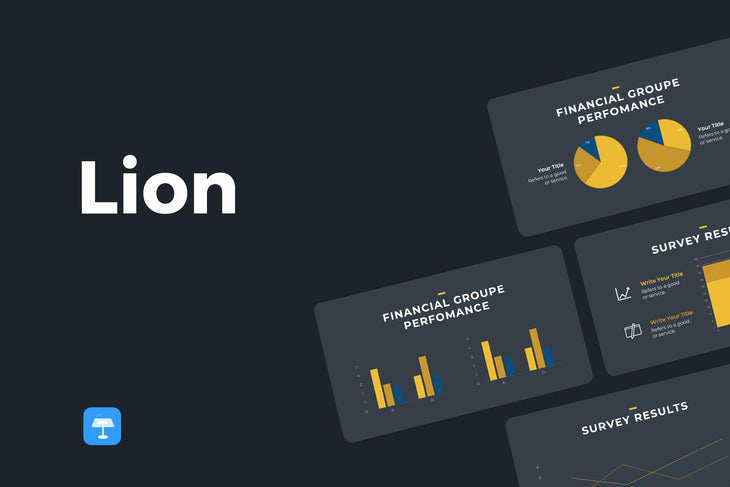 Lion Finance Keynote Template-PowerPoint Template, Keynote Template, Google Slides Template PPT Infographics -Slidequest