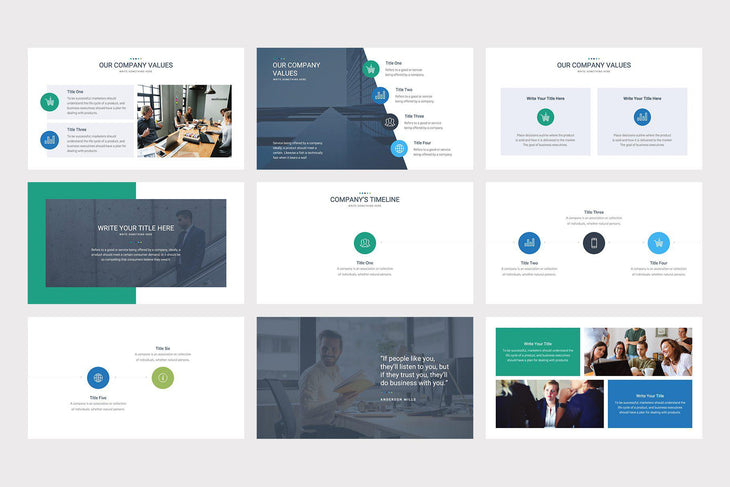 Marcher Keynote Template - TheSlideQuest