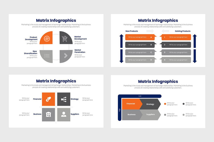 Matrix Infographics-PowerPoint Template, Keynote Template, Google Slides Template PPT Infographics -Slidequest