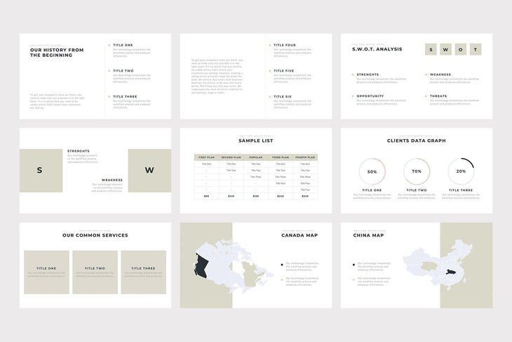 Boneti Minimalist PowerPoint Template - TheSlideQuest