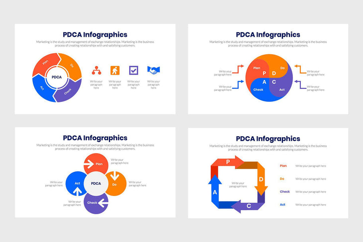 PDCA Infographics-PowerPoint Template, Keynote Template, Google Slides Template PPT Infographics -Slidequest
