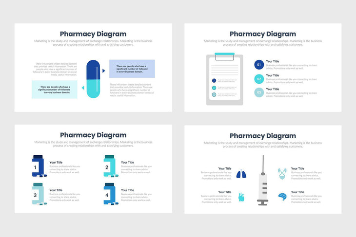 Pharmacy Infographics Template PowerPoint Keynote Google Slides PPT KEY GS