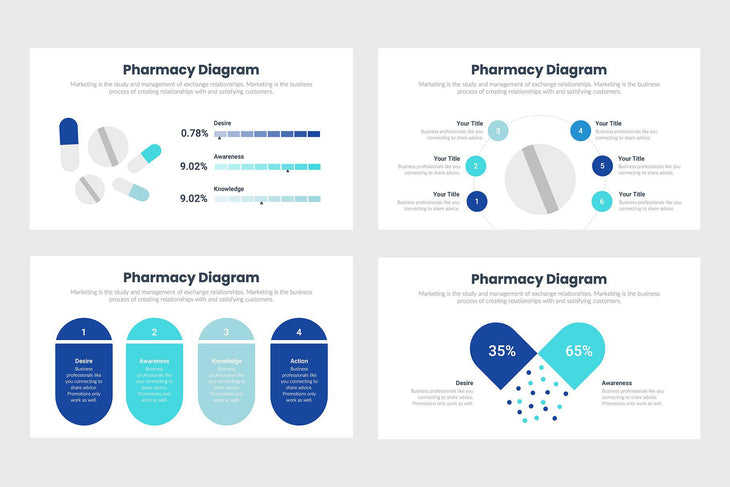 Pharmacy Infographics Template PowerPoint Keynote Google Slides PPT KEY GS