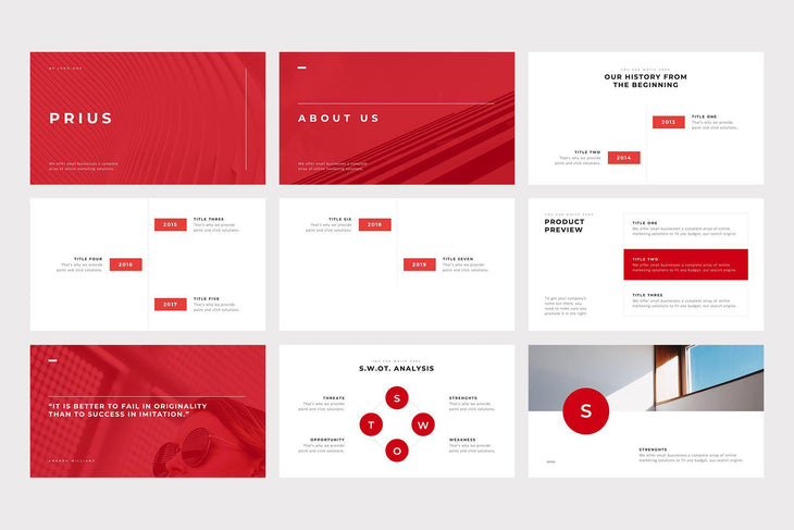 Prius PowerPoint Template - TheSlideQuest