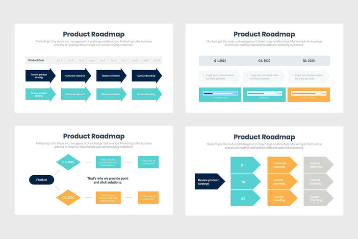 Product Roadmap-PowerPoint Template, Keynote Template, Google Slides Template PPT Infographics -Slidequest