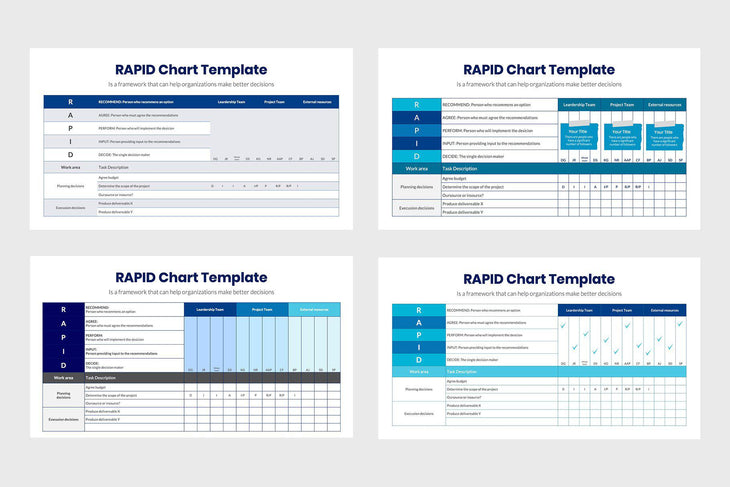 RAPID Diagram Charts Infographics Template PowerPoint Keynote Google Slides PPT KEY GS