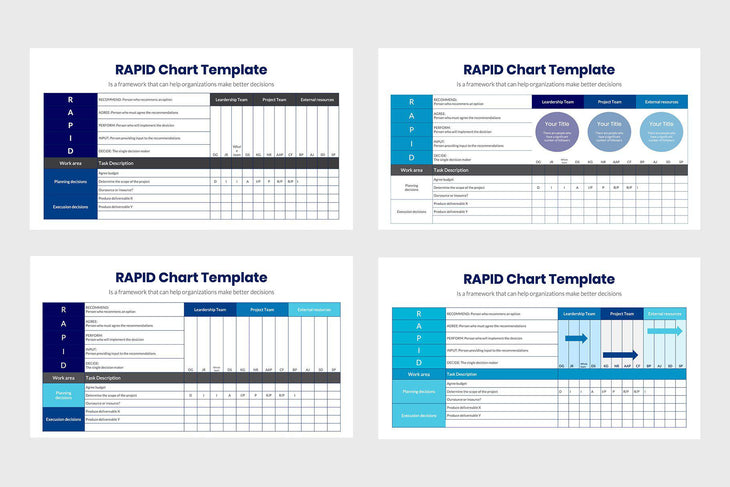 RAPID Diagram Charts Infographics Template PowerPoint Keynote Google Slides PPT KEY GS