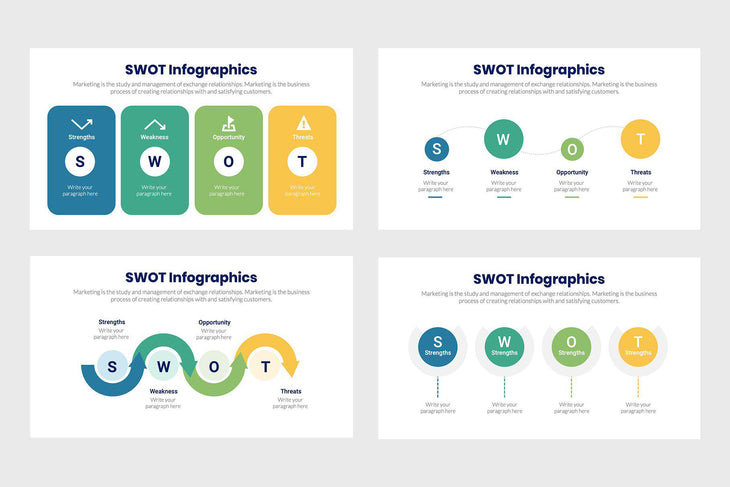 SWOT Infographics Template PowerPoint Keynote Google Slides PPT KEY GS