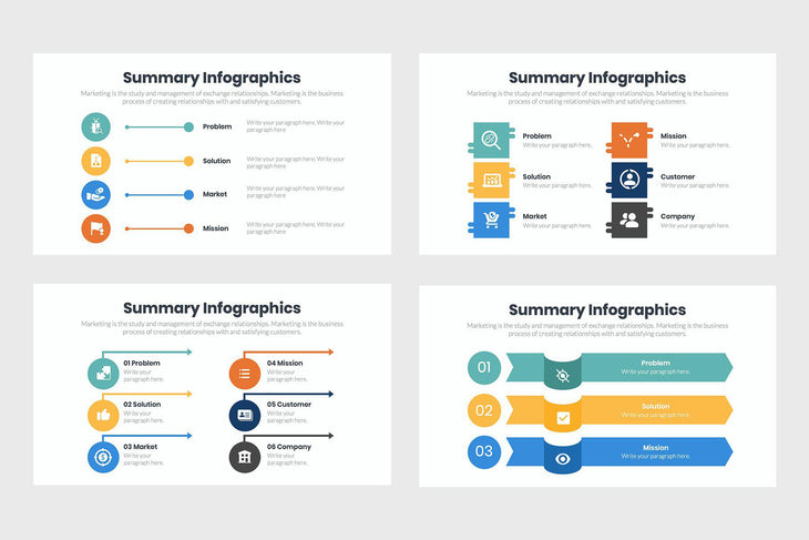 Summary Infographics-PowerPoint Template, Keynote Template, Google Slides Template PPT Infographics -Slidequest