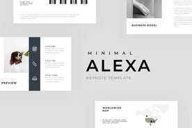 Alexa Minimal Keynote Template - TheSlideQuest