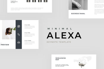 Alexa Minimal Keynote Template - TheSlideQuest