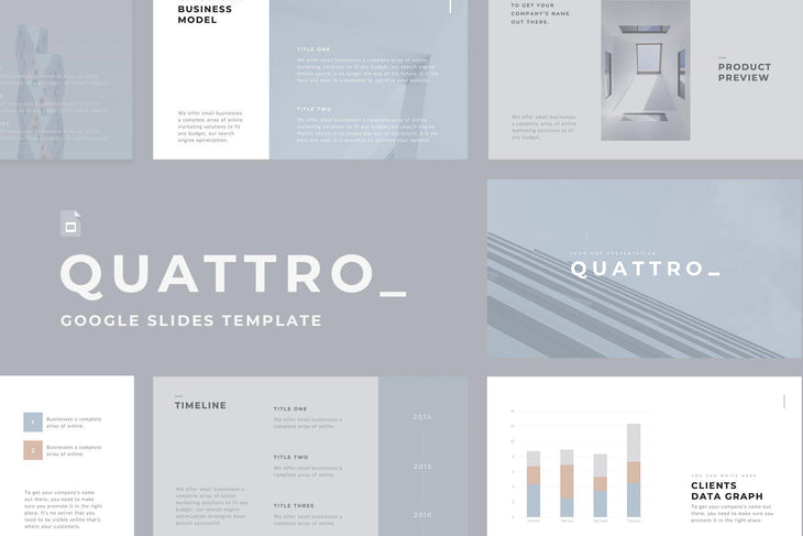 Quattro Minimal Google Slides - TheSlideQuest