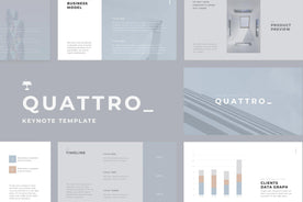 Quattro Minimal Keynote Template - TheSlideQuest