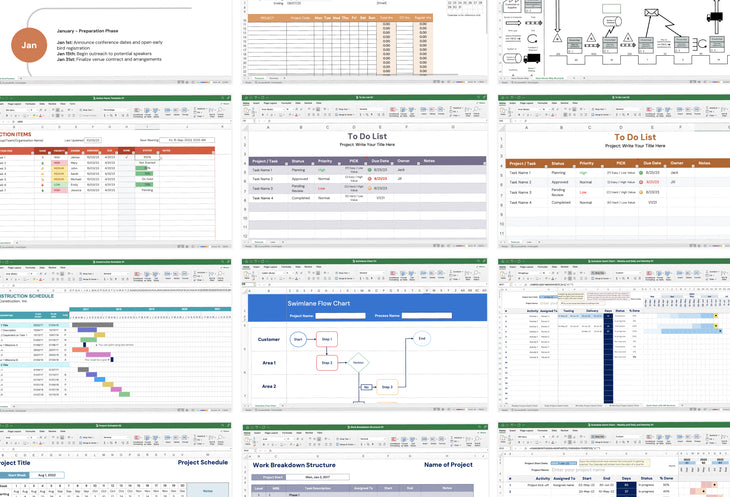70+ Project Management Templates in Excel and PowerPoint