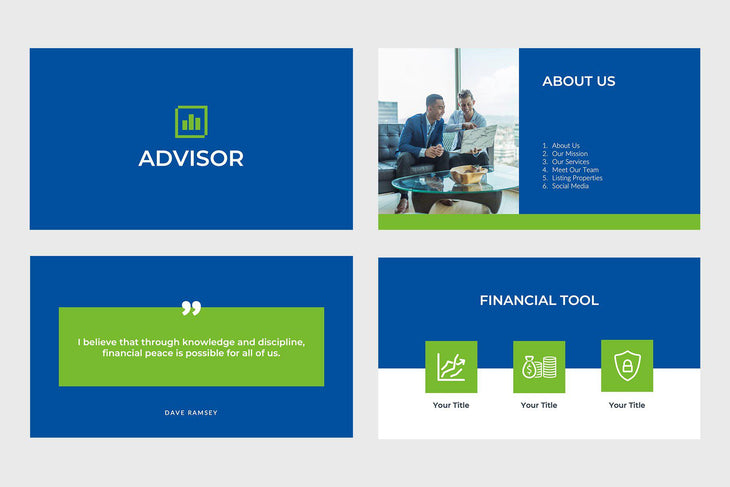 Advisor Finance PowerPoint Template-PowerPoint Template, Keynote Template, Google Slides Template PPT Infographics -Slidequest