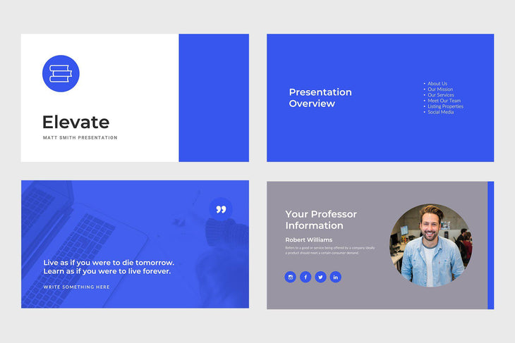 Elevate Education Keynote Template-PowerPoint Template, Keynote Template, Google Slides Template PPT Infographics -Slidequest