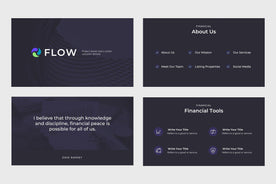 Flow Finance Keynote Template-PowerPoint Template, Keynote Template, Google Slides Template PPT Infographics -Slidequest