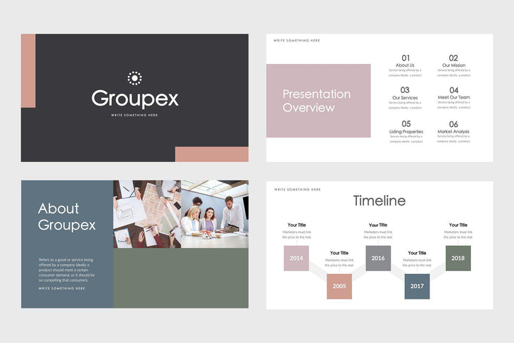 Groupex Real Estate PowerPoint Template-PowerPoint Template, Keynote Template, Google Slides Template PPT Infographics -Slidequest