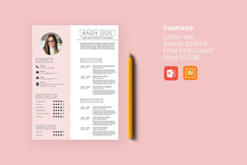 Icaria Resume Template-PowerPoint Template, Keynote Template, Google Slides Template PPT Infographics -Slidequest