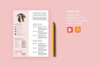 Icaria Resume Template-PowerPoint Template, Keynote Template, Google Slides Template PPT Infographics -Slidequest
