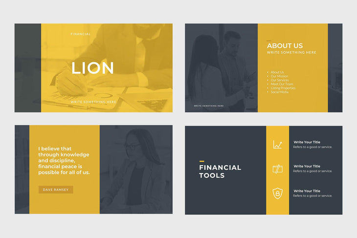 Lion Finance Google Slides-PowerPoint Template, Keynote Template, Google Slides Template PPT Infographics -Slidequest