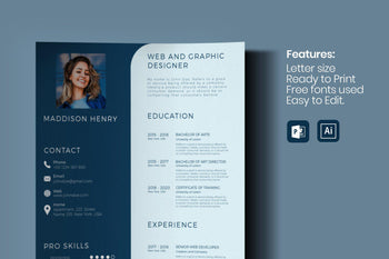 Maxos Resume Template-PowerPoint Template, Keynote Template, Google Slides Template PPT Infographics -Slidequest
