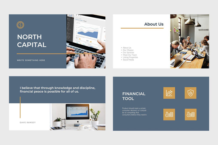 North Capital Finance PowerPoint Template-PowerPoint Template, Keynote Template, Google Slides Template PPT Infographics -Slidequest