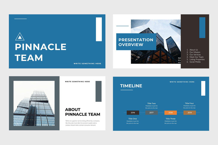 Pinnacle Team Real Estate PowerPoint Template-PowerPoint Template, Keynote Template, Google Slides Template PPT Infographics -Slidequest