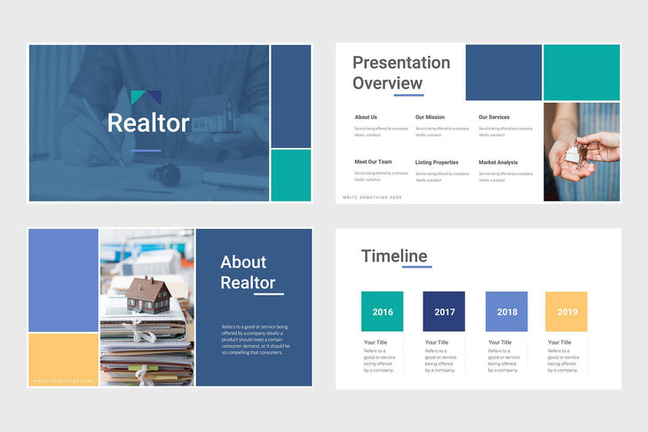 Realtor Real Estate PowerPoint Template-PowerPoint Template, Keynote Template, Google Slides Template PPT Infographics -Slidequest