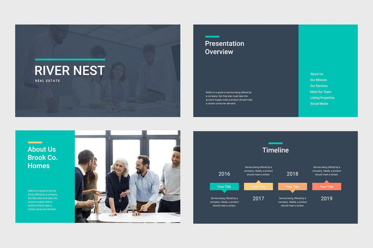 River Nest Real Estate Keynote Template-PowerPoint Template, Keynote Template, Google Slides Template PPT Infographics -Slidequest