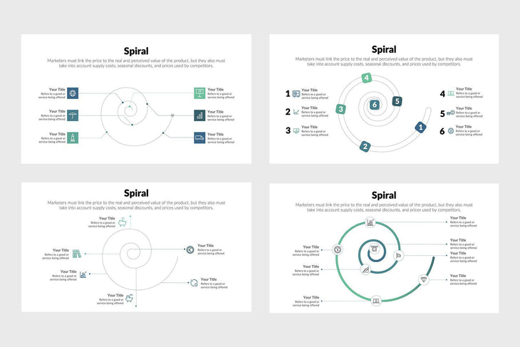 Spiral Diagrams Template-PowerPoint Template, Keynote Template, Google Slides Template PPT Infographics -Slidequest