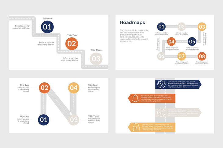 Project Roadmap Infographics - TheSlideQuest