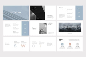 Quattro Minimal PowerPoint Template - TheSlideQuest