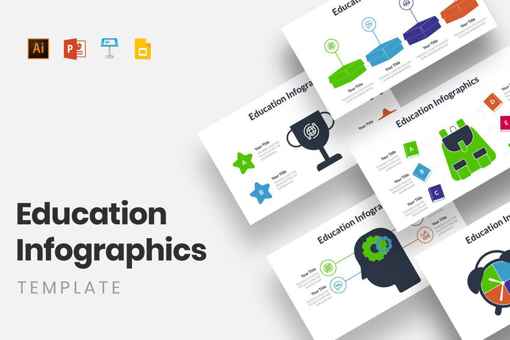 Education Infographics Templates-PowerPoint Template, Keynote Template, Google Slides Template PPT Infographics -Slidequest