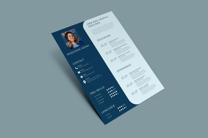 Maxos Resume Template-PowerPoint Template, Keynote Template, Google Slides Template PPT Infographics -Slidequest