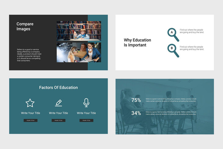 Think Education PowerPoint Template-PowerPoint Template, Keynote Template, Google Slides Template PPT Infographics -Slidequest