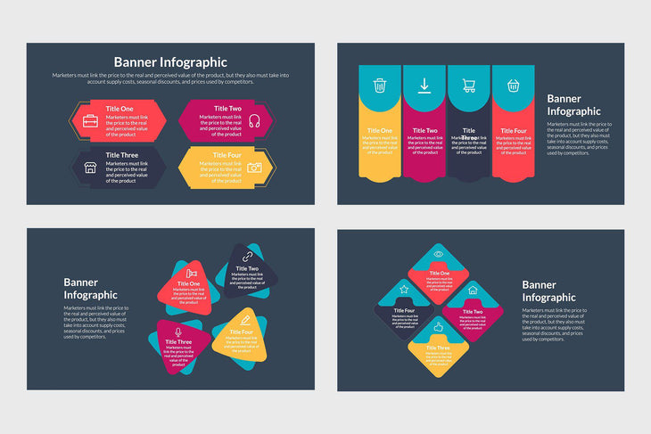 Banner Diagrams for Presentations-PowerPoint Template, Keynote Template, Google Slides Template PPT Infographics -Slidequest