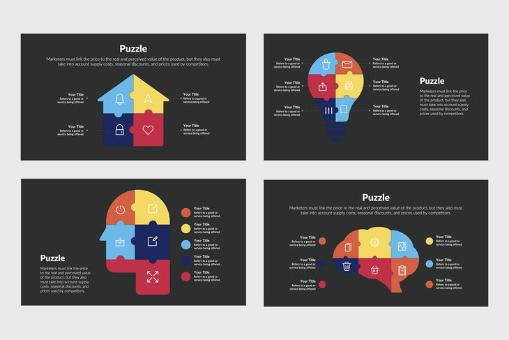 Puzzle Infographics-PowerPoint Template, Keynote Template, Google Slides Template PPT Infographics -Slidequest