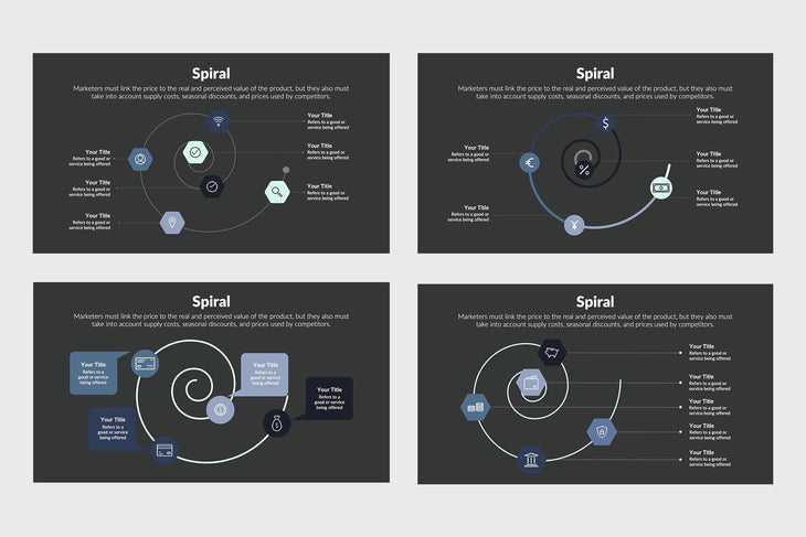 Spiral Infographics Template-PowerPoint Template, Keynote Template, Google Slides Template PPT Infographics -Slidequest