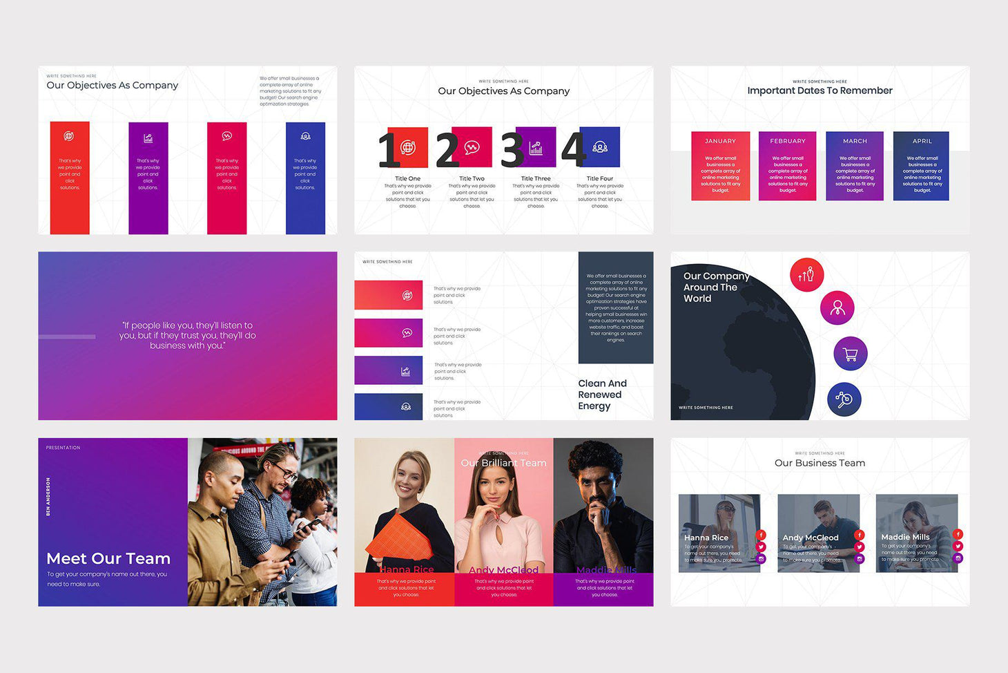 Marketing Pitch Deck PowerPoint Template – Slidequest