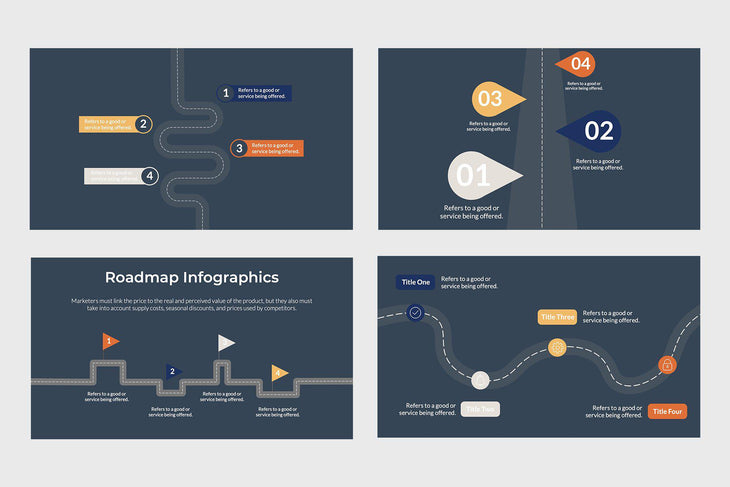 Project Roadmap Infographics - TheSlideQuest