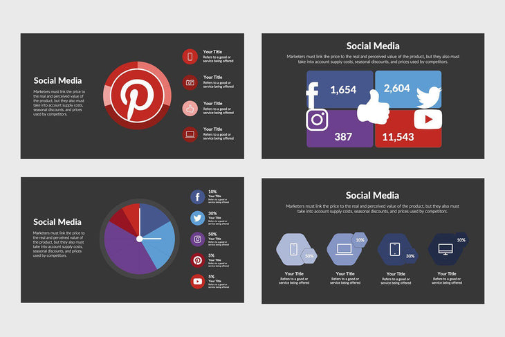 Social Media Diagrams for Presentations-PowerPoint Template, Keynote Template, Google Slides Template PPT Infographics -Slidequest