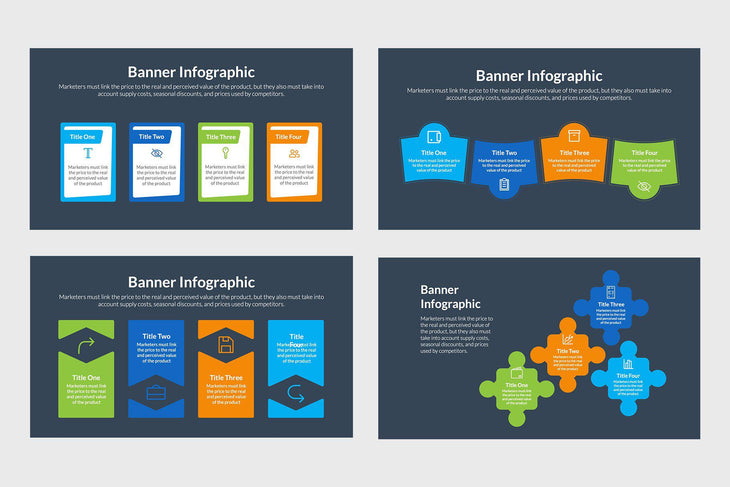 Banner Infographics Vectors and Presentations-PowerPoint Template, Keynote Template, Google Slides Template PPT Infographics -Slidequest