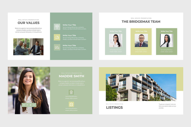 Bridgemax Real Estate Keynote Template-PowerPoint Template, Keynote Template, Google Slides Template PPT Infographics -Slidequest