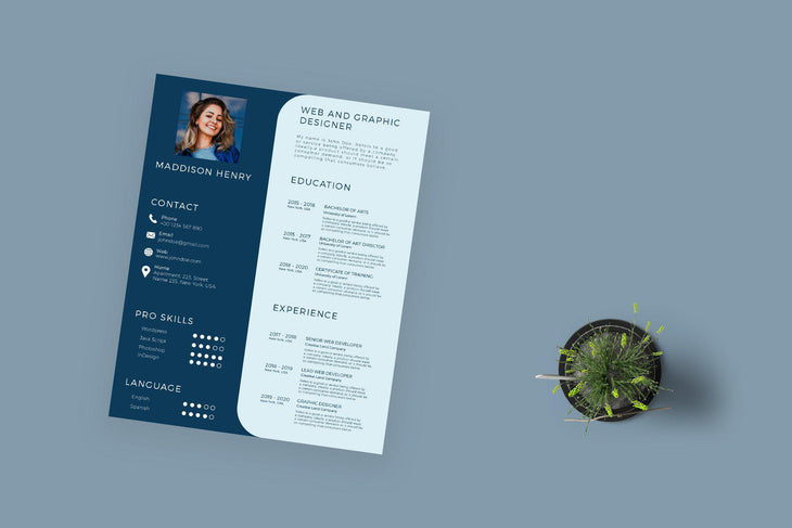 Maxos Resume Template-PowerPoint Template, Keynote Template, Google Slides Template PPT Infographics -Slidequest