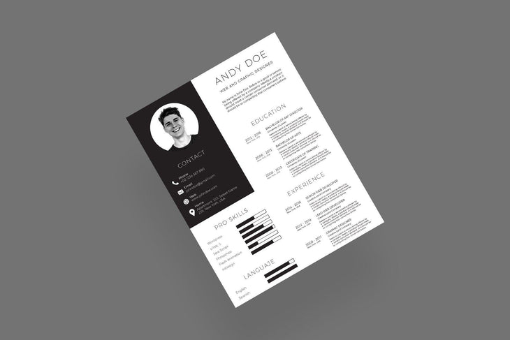 Milos Resume Template-PowerPoint Template, Keynote Template, Google Slides Template PPT Infographics -Slidequest