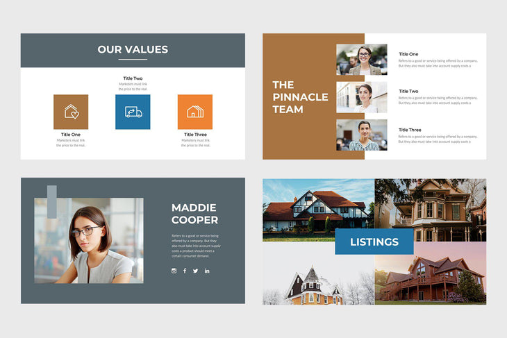 Pinnacle Team Real Estate Google Slides-PowerPoint Template, Keynote Template, Google Slides Template PPT Infographics -Slidequest