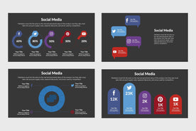 Social Media Diagrams for Presentations-PowerPoint Template, Keynote Template, Google Slides Template PPT Infographics -Slidequest