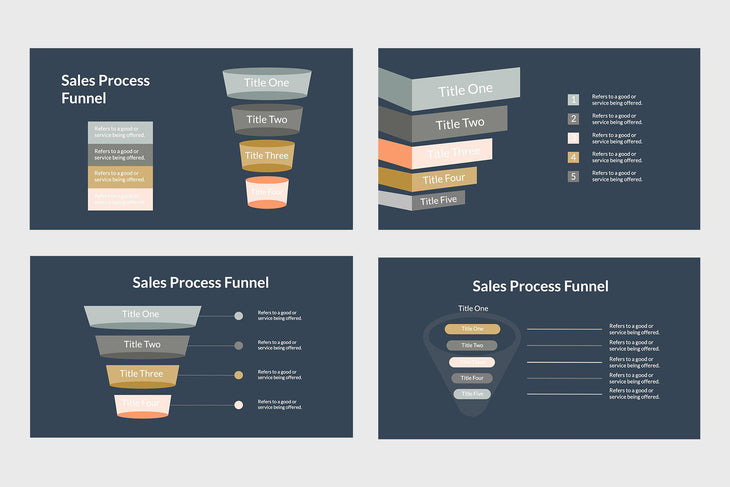 Sales Process Funnel Template - TheSlideQuest