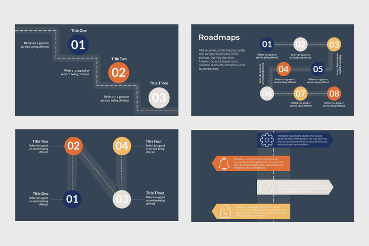 Project Roadmap Infographics - TheSlideQuest